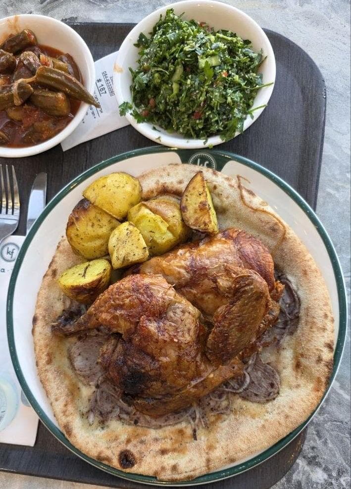 העוף התייבש, התוספות טובות (צילום: יהונתן כהן) קאזה פוד