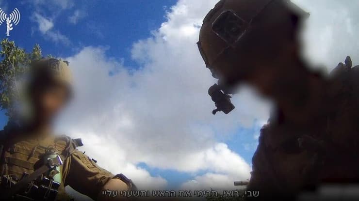 תיעוד מרגעי הפציעה (צילום: דובר צה"ל) תיעוד מהמצלמה של לוחמת התיעוד המבצעי שנפצעה בדרום לבנון