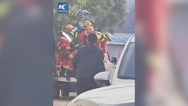 צילום: מתוך X פיצוץ במכרה הפחם בשאנשי