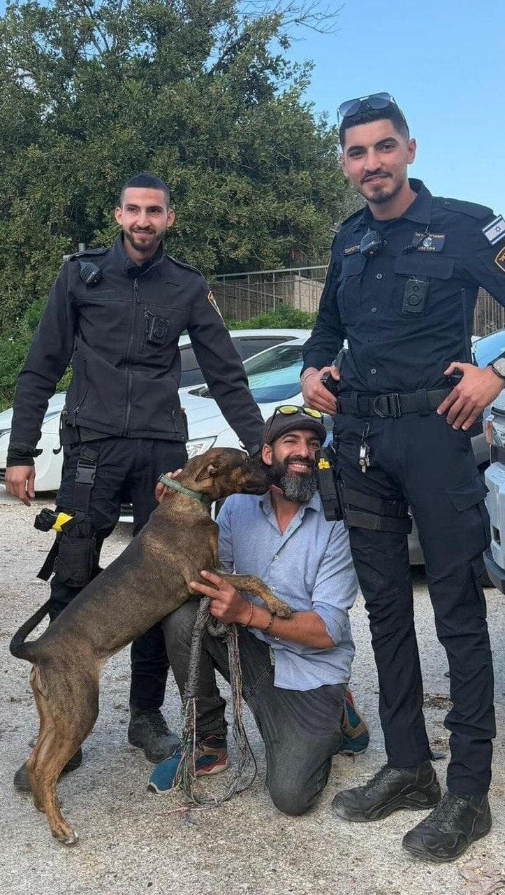 כלב שירות הושב לבעליו לאחר שנגנב