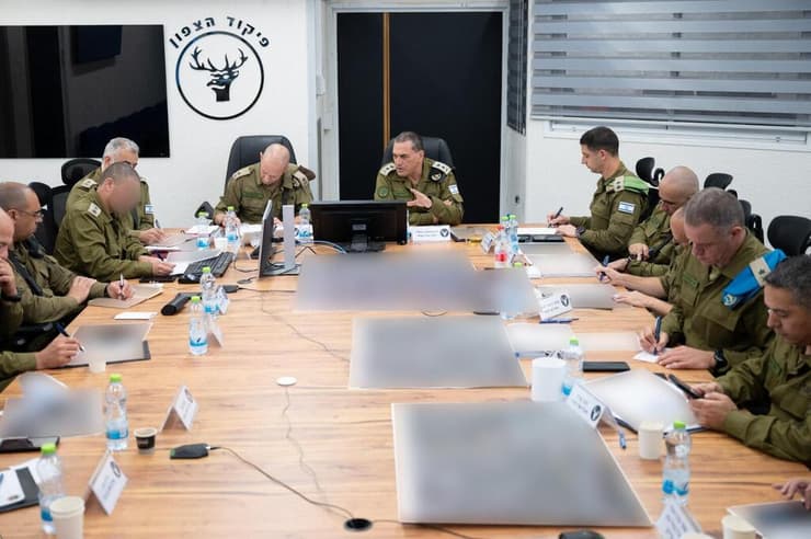 הרמטכ"ל אייל זמיר בביקור בפיקוד הצפון (צילום: דובר צה"ל) הרמטכ״ל בפיקוד הצפון