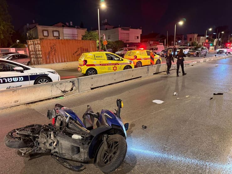 רוכב אופנוע שנהרג מפגיעת רכב בשדרות ירושלים בחולון
