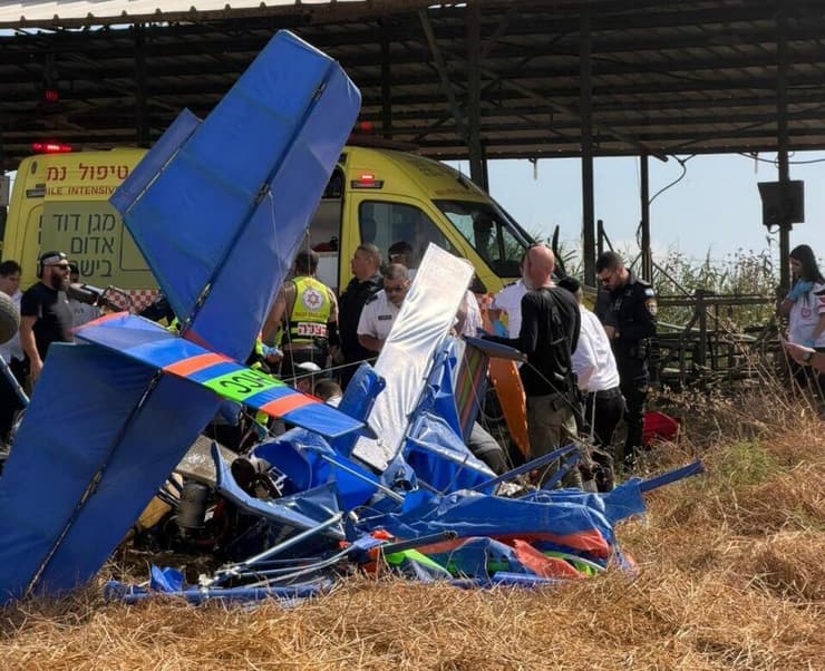 צילום: לפי סעיף 27א לחוק זכויות יוצרים כל הטיס שהתרסק סמוך לתל עדשים