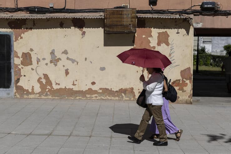 צילום: Pablo Blazquez Dominguez/Getty Images מדריד ספרד גל חום אירופה 23 במאי