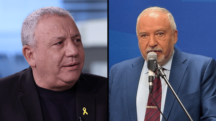 ח"כ אביגדור ליברמן וגדי איזנקוט (צילום: שאול גולן) אביגדור ליברמן גדי איזנקוט