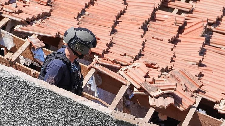 צילום: אפי שריר זירת פגיעת כטב"ם במטולה