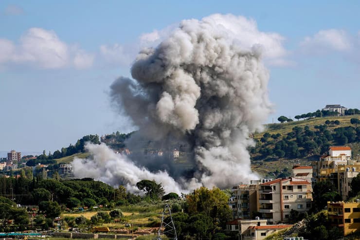תקיפות צה"ל בלבנון (צילום: Abbas Fakih / AFP) תקיפות צה"ל בלבנון