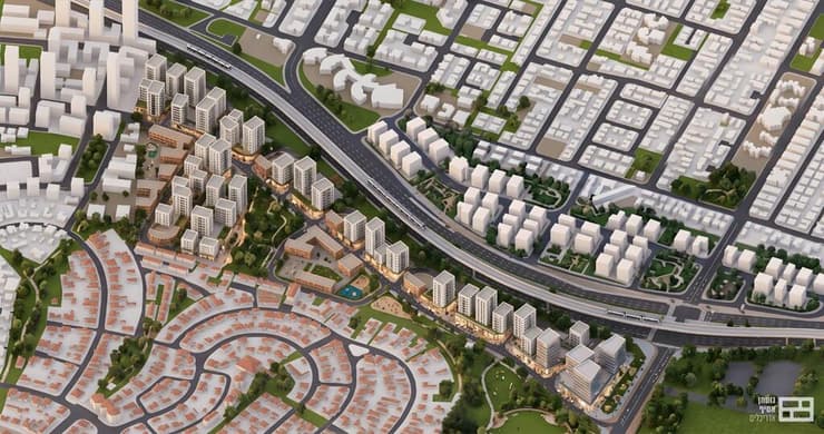 תוכנית מתחם שביב, הסמוך לשכונת יד התשעה, בצפון מזרח הרצליה (הדמיה: גוטמן אסיף אדריכלים) תוכנית מתחם שביב, הסמוך לשכונת יד התשעה, בצפון מזרח הרצליה