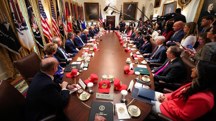 נשיא ארה"ב בבית הלבן (צילום: Win McNamee/Getty Images) נשיא ארה"ב בבית הלבן