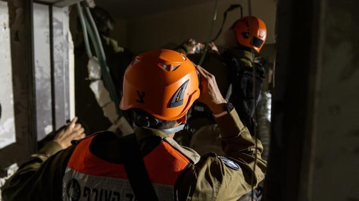 צילום: דובר צה"ל פעילות כוחות פיקוד העורף במהלך מבצע "שאגת הארי"