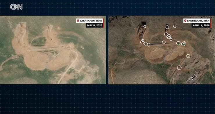 הפתחים ששוקמו (צילום: AIRBUS מתוך CNN) תקיפות צה"ל בלבנון