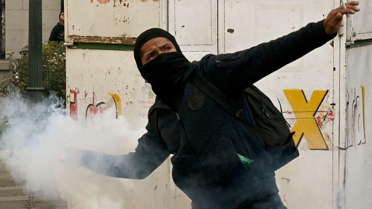 צילום: AIZAR RALDES / AFP בוליביה הפגנות לה פס נגד הנשיא