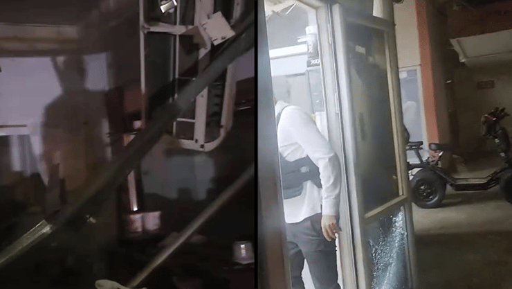 תיעוד נזק הרס מ ירי רקטות טילים חיזבאללה לבנון צפון קריית שמונה בית עסק מנעולן 