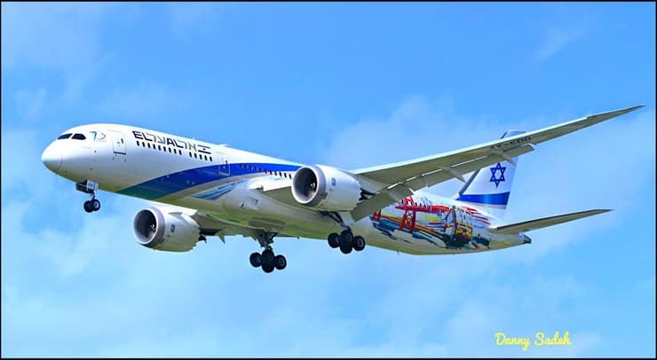 אל על טסה בעבר לסן פרנסיסקו. כך נראה אז המטוס עם הצביעה החגיגית לפני כשש שנים (צילום: דני שדה) אל על טסה בעבר לסן פרנסיסקו. כך נראה אז המטוס עם הצביעה החגיגית לפני כשש שנים