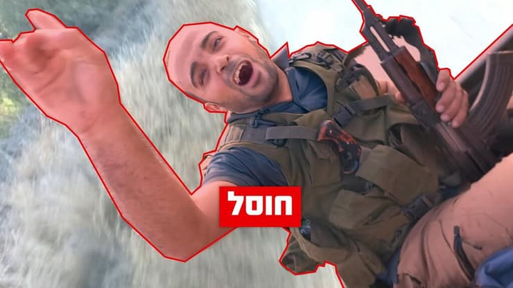 רמדאן סמוך למיגונית המוות ב-7/10 (צילום: דובר צה"ל) תמונה של רמצ'אן מהמיגונית בצומת רעים בטבח ה-7 באוקטובר