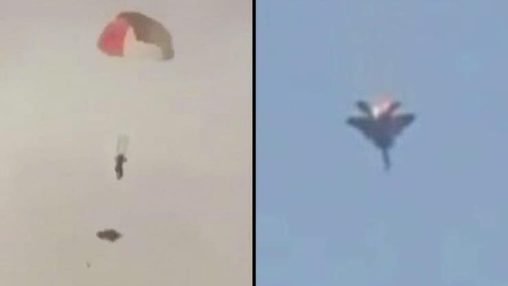 טייס אמריקני צונח מעל כווית לאחר שמטוסו הופל