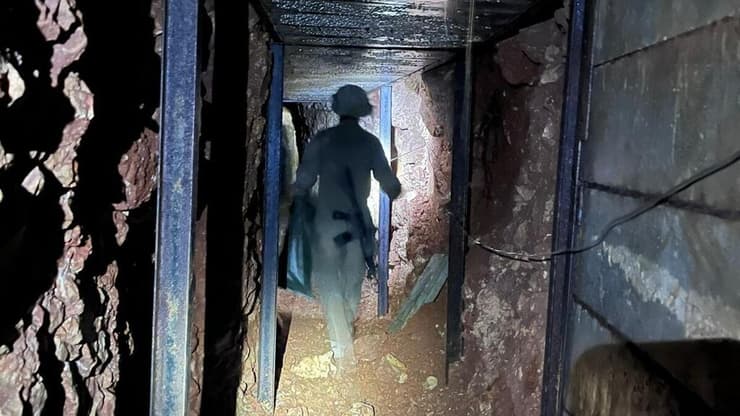 כוחות צה״ל במנהרות מתחת לבופור (צילום: דובר צה"ל) פעילות כוחות צה"ל במרחב הבופור