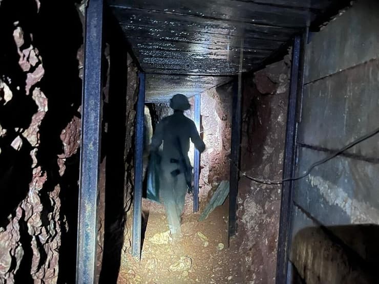 כוחות צה"ל במנהרות מתחת לבופור (צילום: דובר צה"ל) פעילות כוחות צה"ל במרחב הבופור