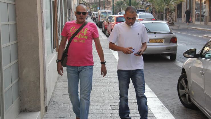 ישי לוי עם בנו, שיר לוי (צילום: ניר פקין) ישי לוי עם בנו, שיר לוי