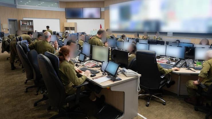 התיאום הצבאי בין ישראל לארה"ב הדוק (צילום: דובר צה"ל) בור הלחימה באגף המבצעים