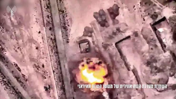 התקיפות באיראן (צילום: דובר צה"ל) תיעוד ראשון בצבע מהתקיפות באיראן