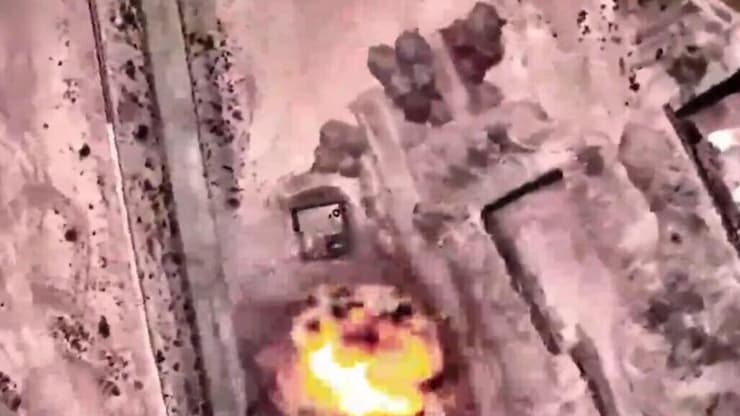 תקיפת מערכות הגנה באיראן (צילום: דובר צה"ל) תיעוד ראשון בצבע מהתקיפות באיראן