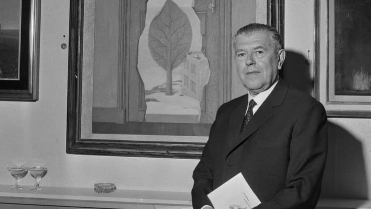 רנה מגריט (צילום: Daily Express/Hulton Archive/Getty Images) רנה מגריט
