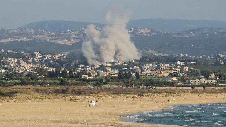 צור, לבנון (צילום: Kawnat HAJU / AFP) תקיפות צה"ל בלבנון
