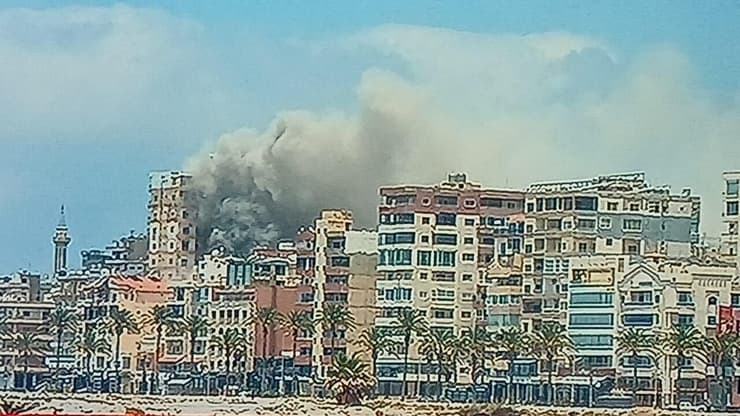 תיעוד תקיפה באזור אל ראביה, גזרת צור, לבנון