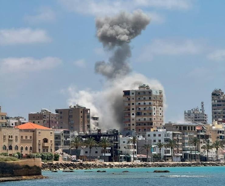 תיעוד תקיפה באזור אל ראביה, גזרת צור, לבנון תיעוד תקיפה באזור אל ראביה, גזרת צור, לבנון