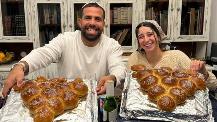 שקד ואורי ביום חתונתם