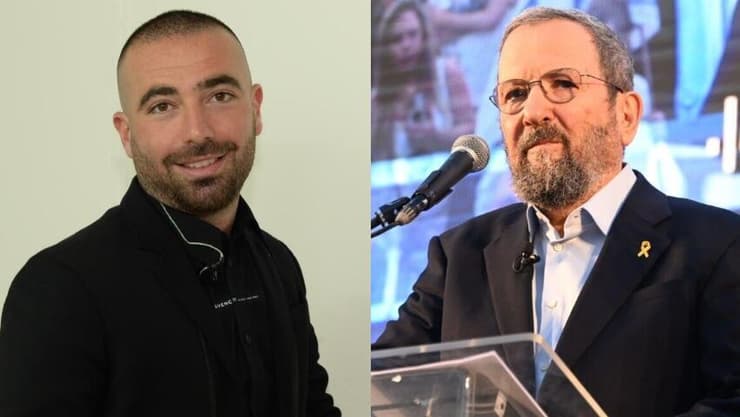 אהוד ברק ועומר אדם. בין המשקיעים ( צילומים: קובי קואנקס, יאיר שגיא) אהוד ברק ועומר אדם