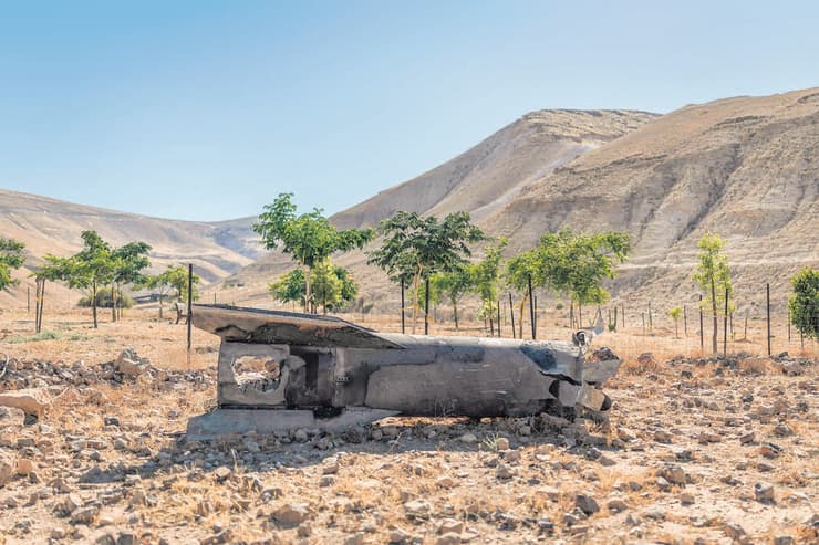 הטיל האיראני שנחת ביו"ש ביום שני השבוע (צילום: Ilia Yefimovich/AFP) הטיל האיראני שנחת ביו"ש ביום שני השבוע