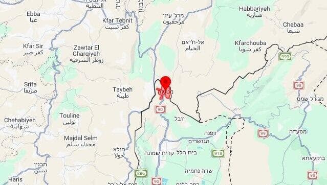 מפה התרעה חדירת כלי טיס ירי רקטות מטולה צופר 