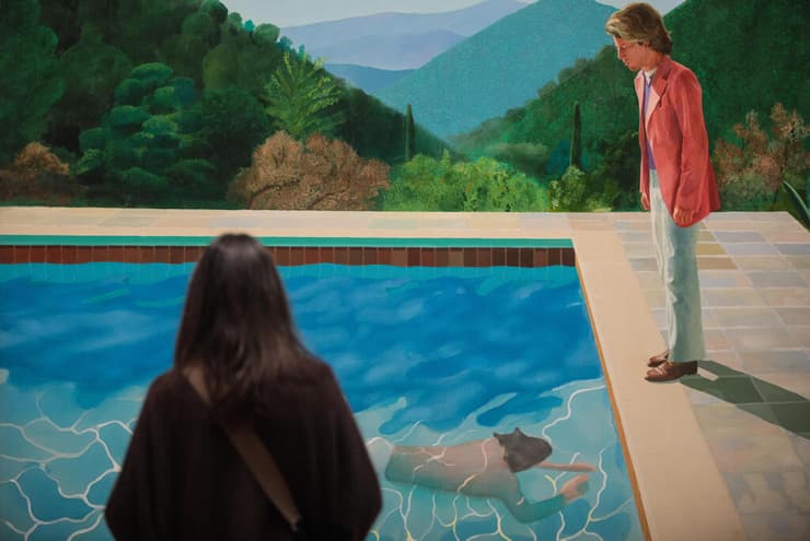 הציור Portrait of an Artist (Pool with Two Figures), של דייוויד הוקני (צילום: Portrait of an Artist (Pool With Two Figures)) הציור Portrait of an Artist (Pool with Two Figures), של דייוויד הוקני
