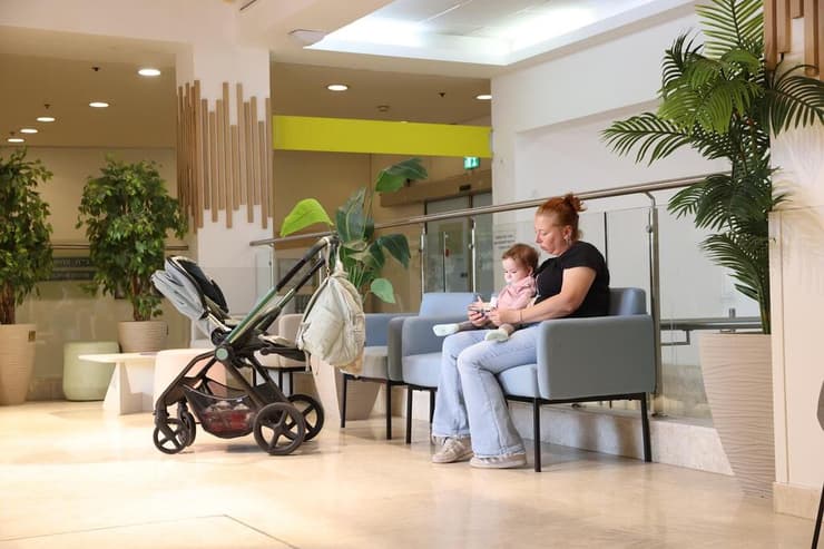 מיון התינוקות החדש בבית החולים ספרא לילדים בשיבא (באדיבות שיבא) מיון התינוקות החדש בבית החולים ספרא לילדים בשיבא