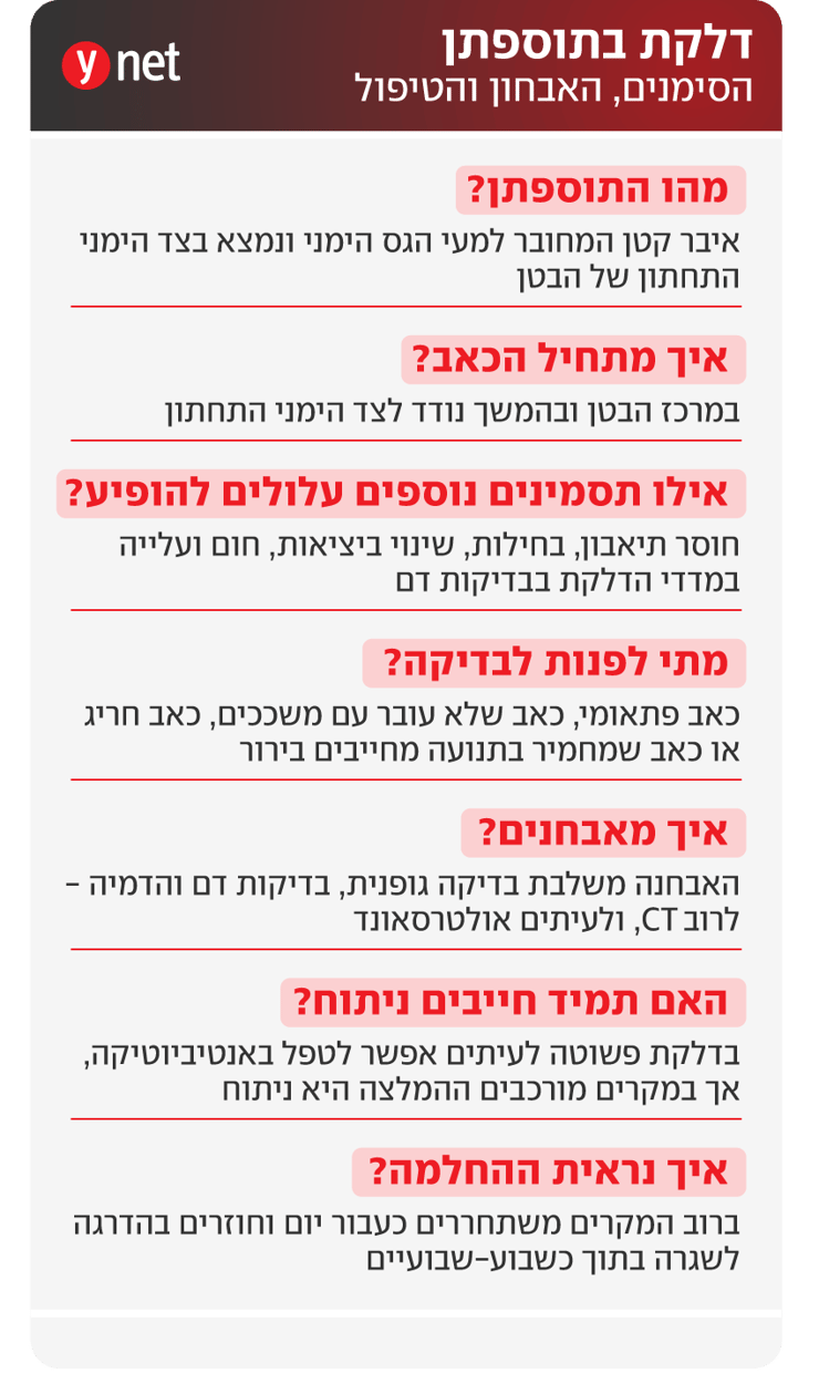 אינפו דלקת בתוספתן אינפו דלקת בתוספתן