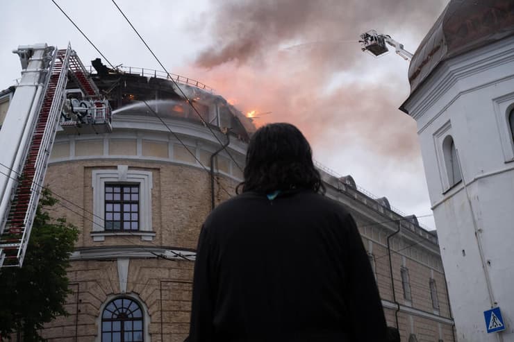 צילום: AP Photo/Danylo Antoniuk קייב אוקראינה מתקפה של רוסיה