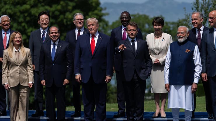 צילום: AP Photo/Julia Demaree Nikhinson מנהיגי העולם ב וועידת G7