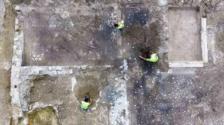 הווילה הרומית העתיקה בת ארבעת החדרים, שהשתייכה לבני מעמד האליטה באימפריה הרומית (צילום: Italian Ministry of Culture/Special Superintendency of Rome) הווילה הרומית העתיקה בת ארבעת החדרים, שהשתייכה לבני מעמד האליטה באימפריה הרומית
