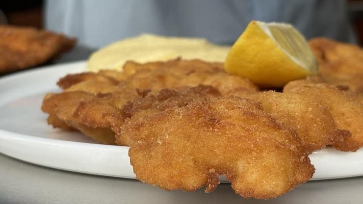 השניצל של אוסקר'ס (צילום: תיקי גולן) אוסקר'ס