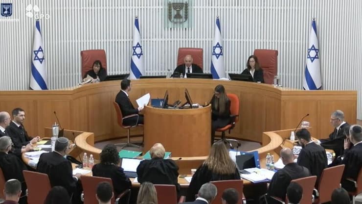 הדיון בעתירות בעניין בחירת מבקר המדינה על ידי הכנסת (צילום: דוברות הרשות השופטת) דיון בעתירות בעניין בחירת מבקר המדינה על ידי הכנסת