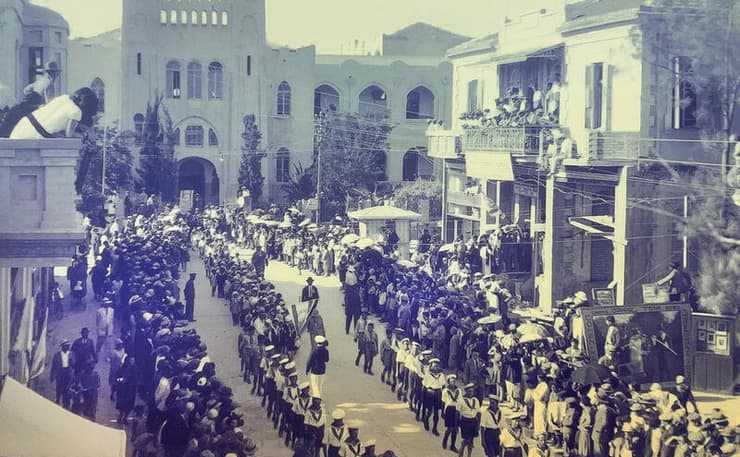 הגימנסיה העברית בעבר (צילום: ארכיון הגימנסיה) הגימנסיה העברית בעבר