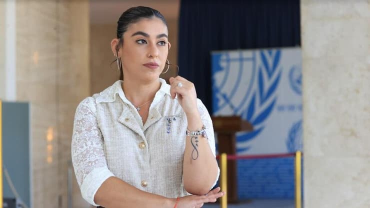 "הטראומה תישאר איתנו לכל החיים". גריצ'ווסקי (צילום: אלעד גרשגורן) אילנה גריצ'ווסקי בועדת זכויות האדם של האו"ם בז'נבה