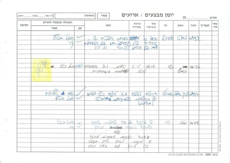 יומן המבצעים חטיפת גלעד שליט