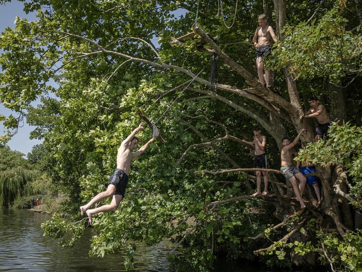 צילום: Dan Kitwood/Getty Images גל חום אירופה בריטניה לונדון