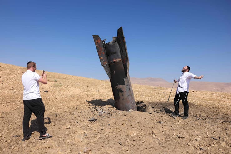טיל בליסטי איראני שנפל בישראל בסבב האחרון