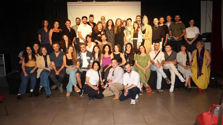 במסיבת העיתונאים של תיאטרון באר שבע (צילום: רפי דלויה) במסיבת העיתונאים של תיאטרון באר שבע