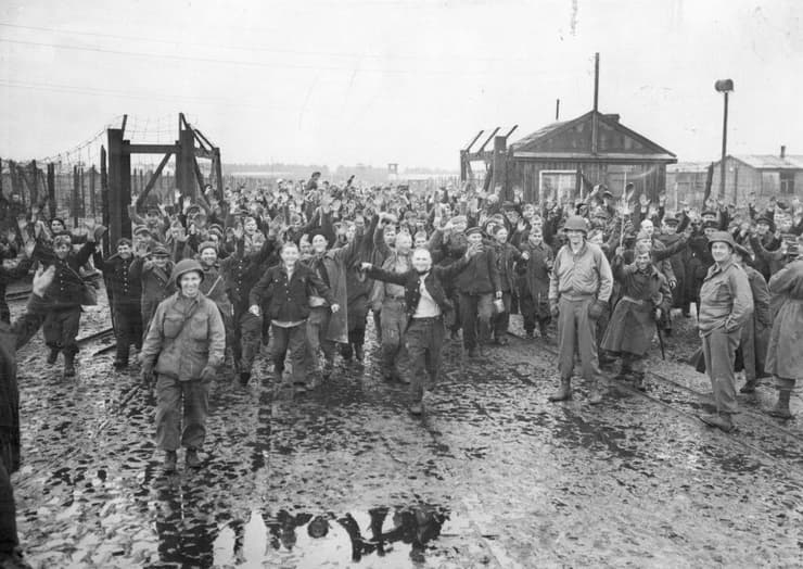 מחנה שבויי המלחמה Stalag 326 בגרמניה, 9 באפריל 1945