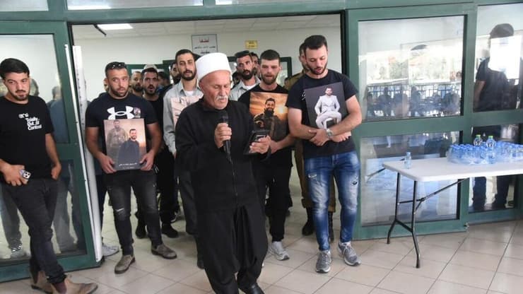 הלוויתו של רס"ר במיל' באסל סויד ז"ל בבית העם בפקיעין